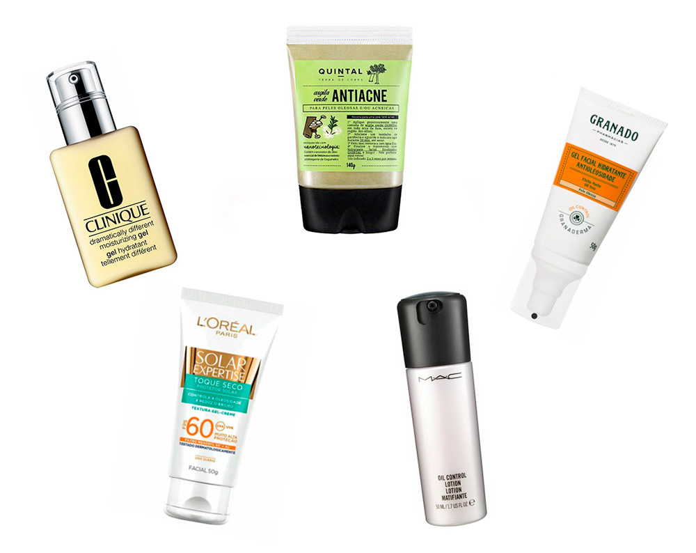10 produtos que ajudam a controlar a oleosidade da pele