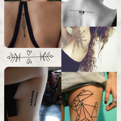 24 tattoos geométricas pra te inspirar a fazer a sua!