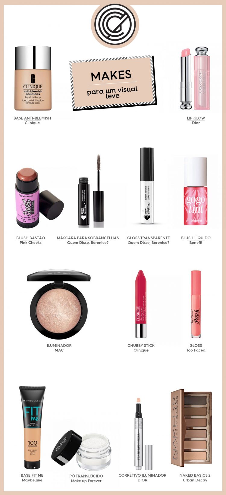 Maquiagem: Batom, Blush, Corretivo, Base e mais